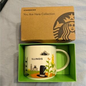 Starbucks Illinois You Are Here Mug - White & Green